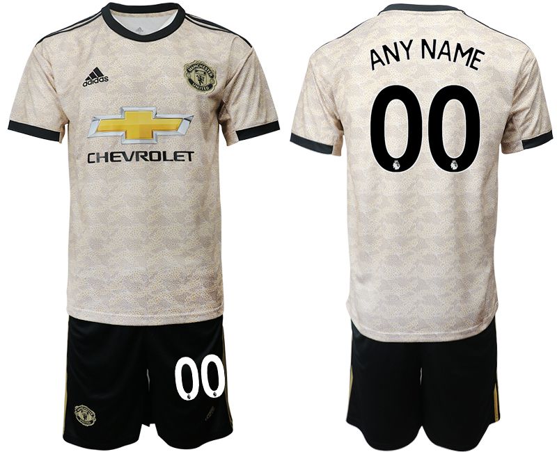 Men 2019-2020 club Manchester united away customized grey Soccer Jerseys